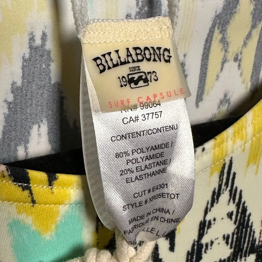 Billabong Totally 80’s Long Sleeve Rashguard Multicolor Size Large - Picture 7 of 8
